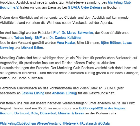Mitgliederversammlung 2026